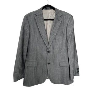 HUGO BOSS Men Black White Wool Blazer Jacket Sport Coat 42R